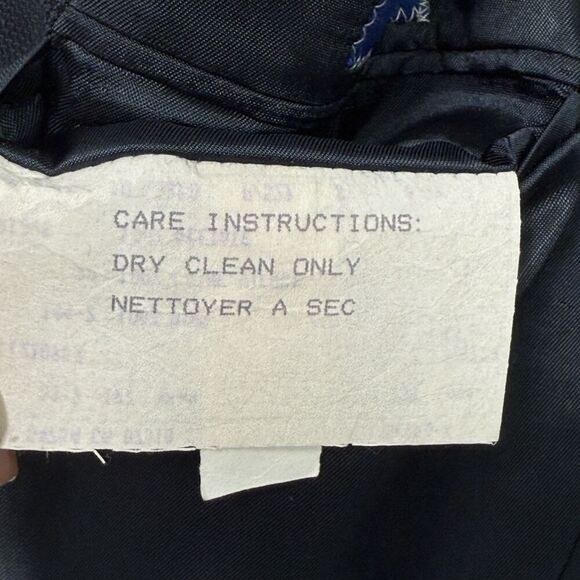 Vtg Ungaro Uomo Blazer Jacket Men 39R Black Wool Two Button Gruppo GFD Italy 90s - Picture 9 of 16